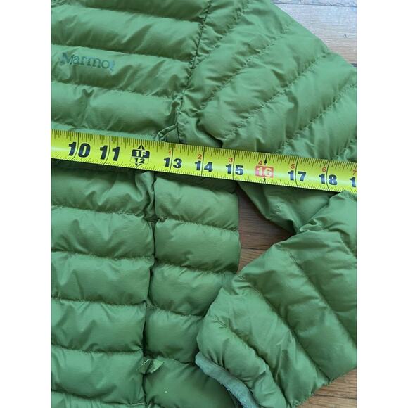 Marmot Nano Puffer Jacket down Kids Packaw Camping Sage Green S 6 years A001952 - Picture 7 of 9
